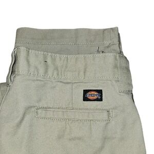 Dickies Flex Slim Taper Pants Womens Size 16 Khaki Casual Chino